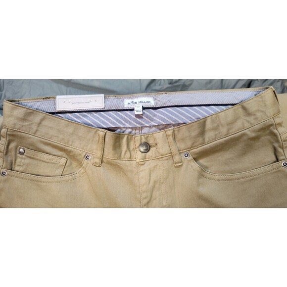 Peter Millar Ultimate Sateen Five-Pocket Pant *Khaki * Size 33 * NWT - Picture 8 of 11